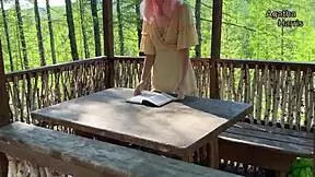 we laughed at mosquitoes while embracing raw passion in nature's embrace.