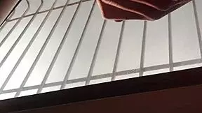 imagine a hot guy with big dick masturbating in public right in front of the window