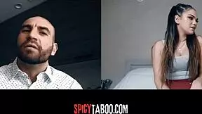 Horny stepdaughter says, 'let's have a naughty video call, stepdad.'