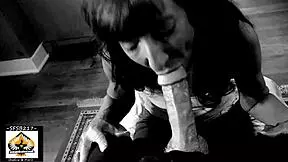 Hot granny swallows a big juicy load