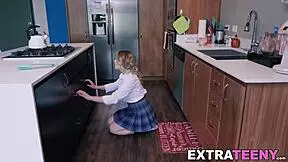 petite stepdaughter craves for her stepdads firm long dick