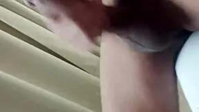 imagine a hot guy with big dick masturbating in public right in front of the window