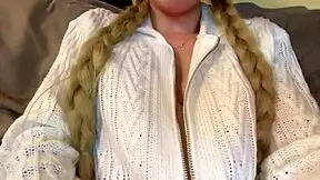 that cute girl with big natural tits is fingering her ass on the street and getting so horny