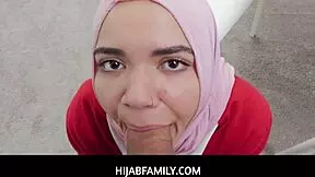 Hijabfamily - Arab Teen 18+ Stepsister Naudi Nala Needed A 1000 Dollars Loan From Her Hung Stepbro