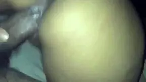 Ebony teen 18+ cumming on dick