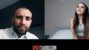 Horny stepdaughter says, 'let's have a naughty video call, stepdad.'