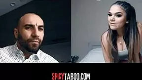 Horny stepdaughter says, 'let's have a naughty video call, stepdad.'