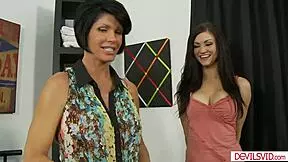 Milf Lets Stepdaughter Suck Clients Cock