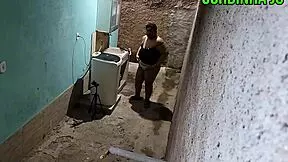 Naughty Brazilian BBW housewife gets facial from young neighbor