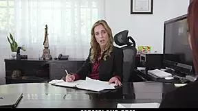 Job Interview Turns Into A Freeuse Sex Session With The Boss And Coworker - Momslave In 3Some Doggystyle