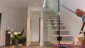 Oh, Milf Stepmom Gets Cum Sprayed in Wild Threeway!