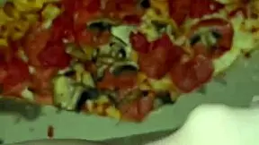 arabian teen snoewwhite explores kinky food masturbation in los angeles