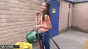 Brunette Asian Teen Aria Skye Gets Tight Pussy Pounded Hard