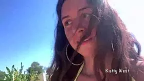 Crazy 18 Yo Girl Pees In Panties On Public Beach