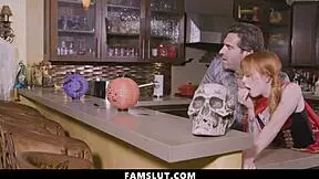 Stepdad And Stepdaughter Risk Getting Caught In Nasty Acts