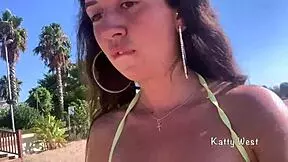 Crazy 18 Yo Girl Pees In Panties On Public Beach