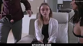 my foster teen's blowjob skills convince me and my partner to keep her