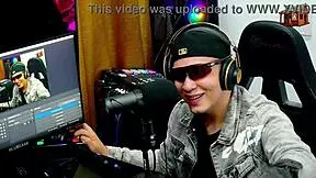 Binho Ted Devours Pink Pussy on Podcast Table