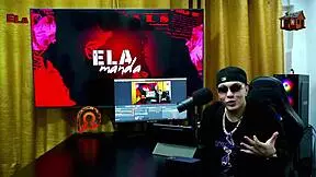 Binho Ted Devours Pink Pussy on Podcast Table