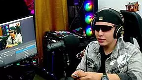 Binho Ted Devours Pink Pussy on Podcast Table