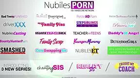 Naughty stepsis Molly Little & Lana Small invite stepbro to beat their piñata pussies