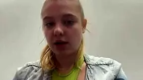 creampie pussy squirting and fingering in public