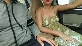 Blackmailing my girlfriend in risky outdoor car encounter with ex-boyfriend