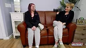 Skinny blonde sassy and coed cutie bella share a big cock to suck and milk