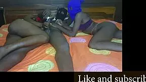 big dick madina guy competes against two teen girls