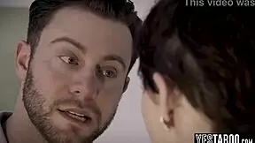 big boobs milf nurse seduces patient's husband on bed