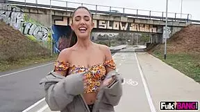nuria millan gets public anal banging with licking and blowjob