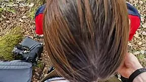 Shy Russian Girl Gave Me Slobbery Blowjob On First Date In Wood