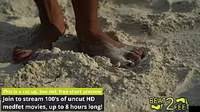 my giggles feet got all sandy at the beach, oops