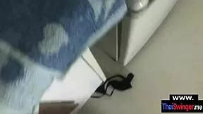 real amateur thai girlfriend quickie in the kitchen
