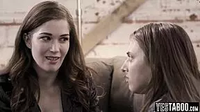 petite bisexual beauty convinces her bestie with lesbian sex