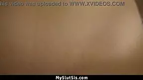 Horny stepsister couldn't wait to mount stepbrother in intense fucking