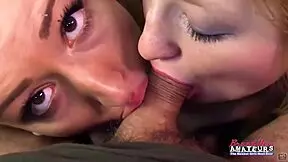 do faiths hope and olyssia suck cock and take turns getting banged