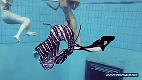 Can Katrin And Lucy's Big Tits Handle Underwater Teasing?