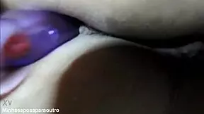 my wife with 21 years old playing with butt plug - karina and lucas