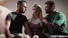 i'm freaky neighbors taking advantage of teen eliza eves in threesome