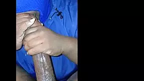 i got wet under my jacket sucking on that big black cock masked lady