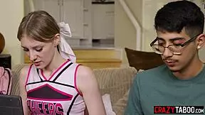 Shy Guy Diego Perez Pounds Petite Cheerleader Melody Marks