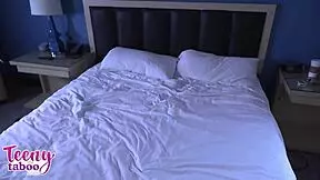 stepdaughter nadia noja takes load from stepdad 😏