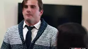 guy gets squirted in face by girlfriend and her best friends