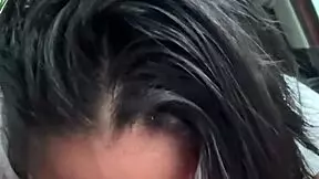 Sloppy blowjob before we get off and meet my friends -amateur couple- nysdel