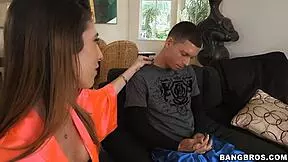 The horny stepmom discovers a cock