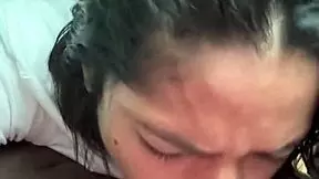 Sloppy blowjob before we get off and meet my friends -amateur couple- nysdel