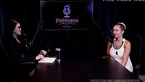 best moments of barbara sol in preliminares podcast with bia hot part 2 on sheer red