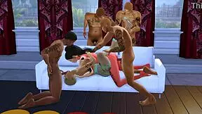 Milf Tonja and teen Chunga take big black cocks