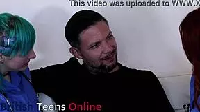 Two Nurses Emotionally Pleasure Patient in Hospital